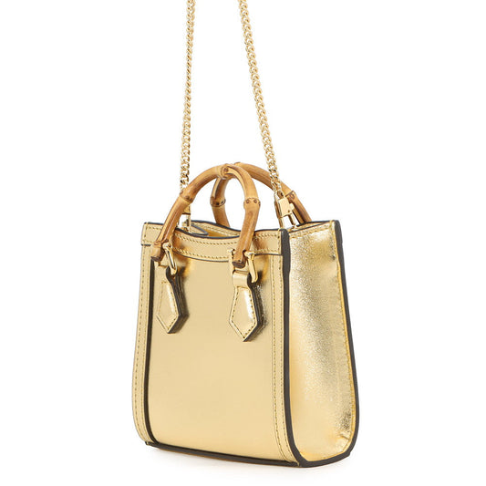 GUCCI Diana Nano Bag Gold760251 Leather Size Nano