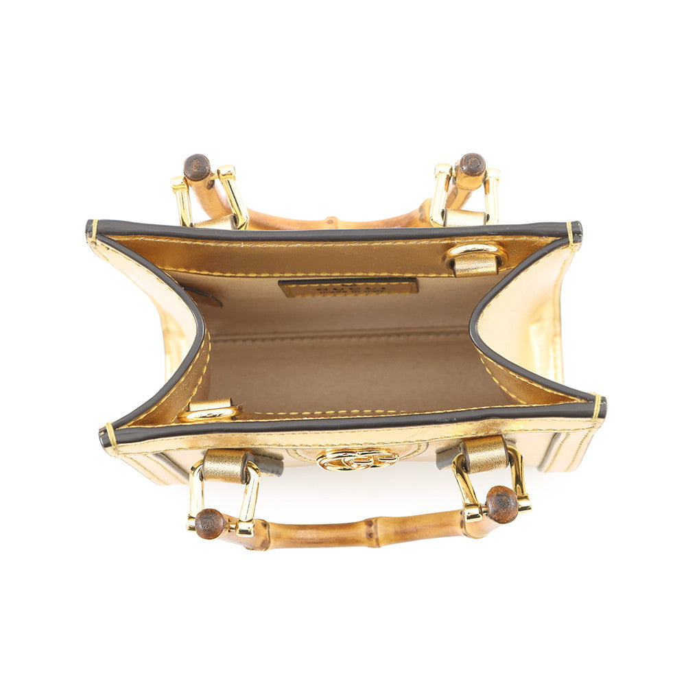 GUCCI Diana Nano Bag Gold760251 Leather Size Nano