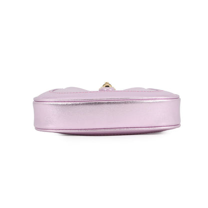 GUCCI Jackie 1961 Nanobag MetalicPink760249 Leather