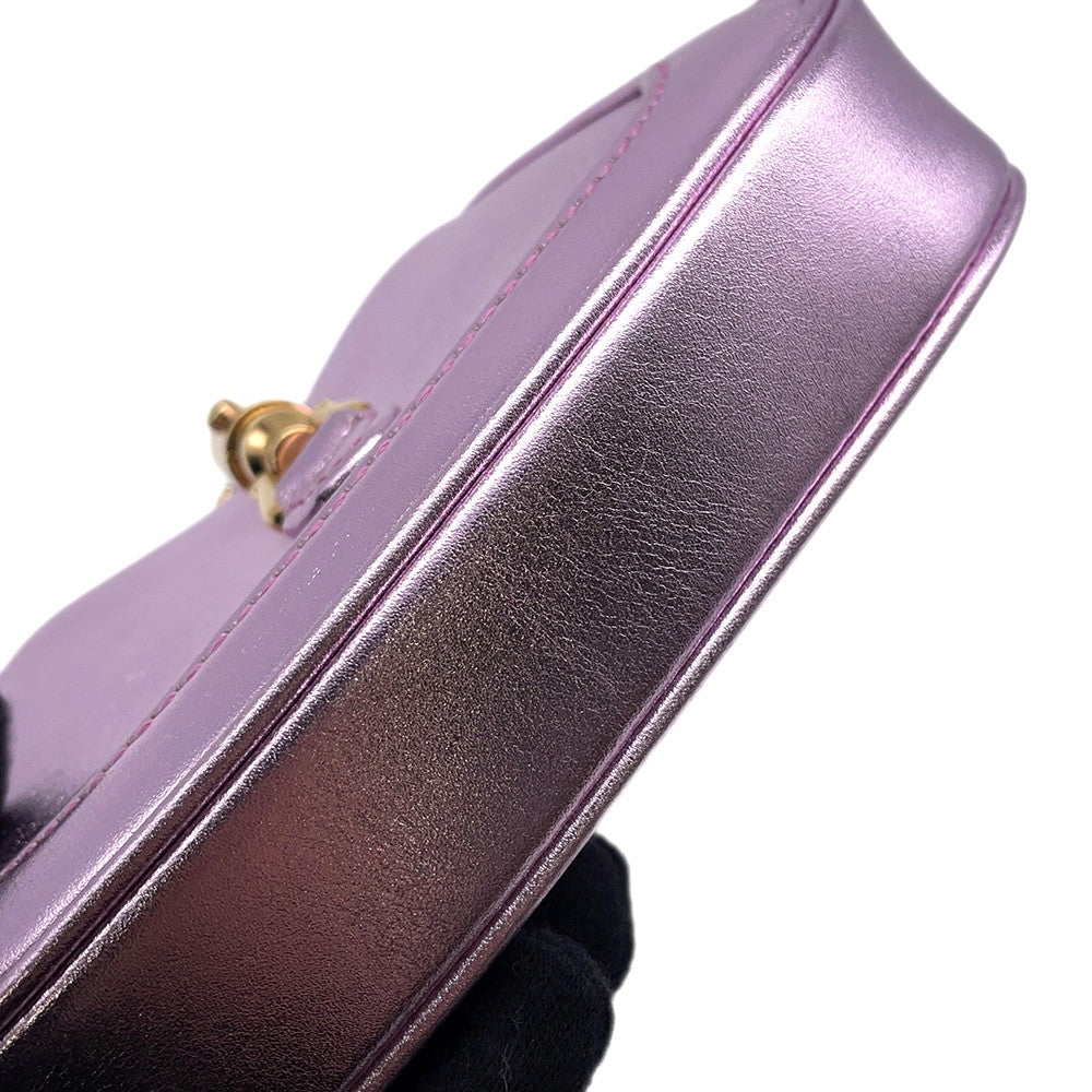 GUCCI Jackie 1961 Nanobag MetalicPink760249 Leather