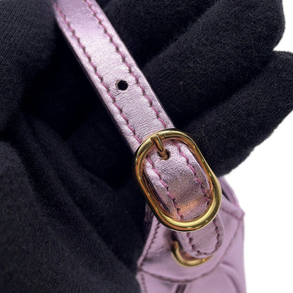 GUCCI Jackie 1961 Nanobag MetalicPink760249 Leather