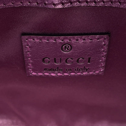 GUCCI Jackie 1961 Nanobag MetalicPink760249 Leather