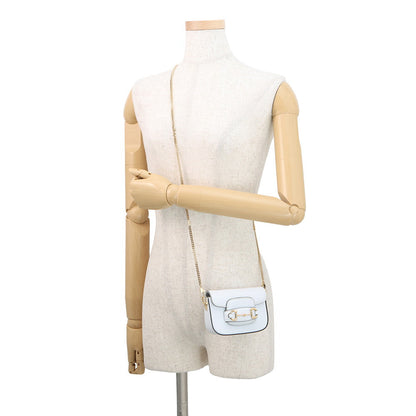 GUCCI Horsebit 1955 Nanobag White760253 Leather