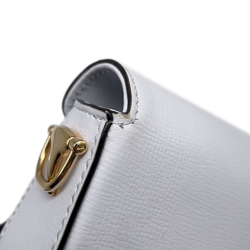 GUCCI Horsebit 1955 Nanobag White760253 Leather