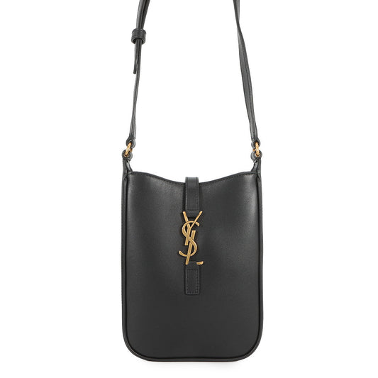 SAINT LAURENT PARIS Mini Vertical Black735214 Leather