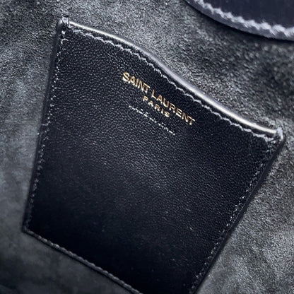 SAINT LAURENT PARIS Mini Vertical Black735214 Leather