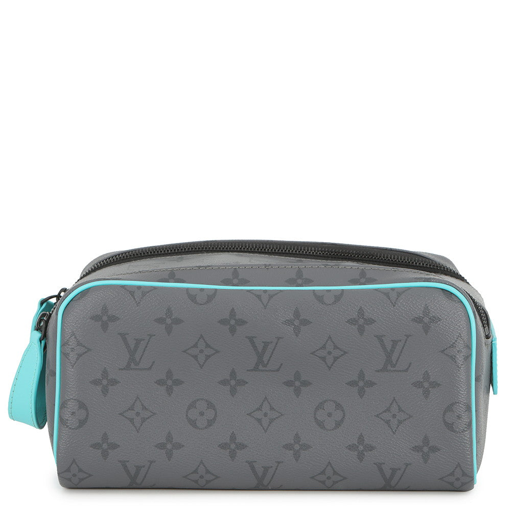LOUIS VUITTON Dop kit Turquoise/NoirM11482 Monogram Eclipse Reverse