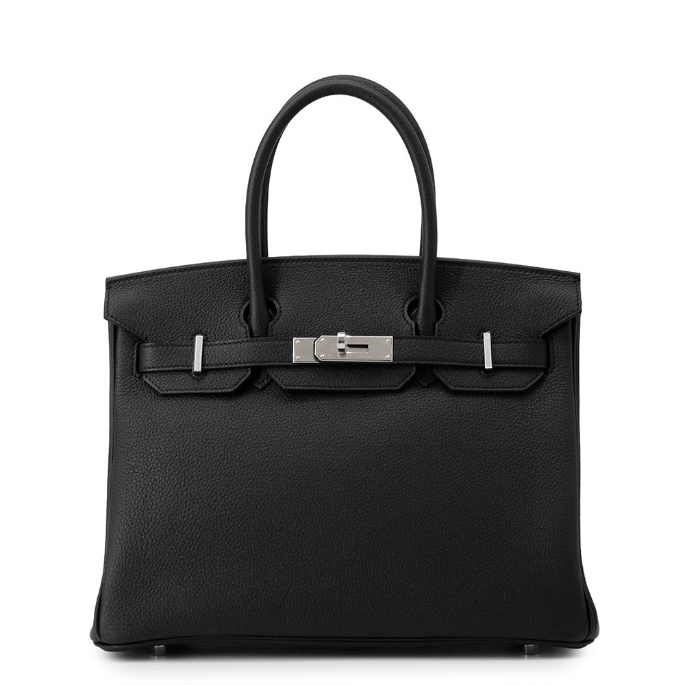 HERMES Birkin Black Togo Leather Size 30