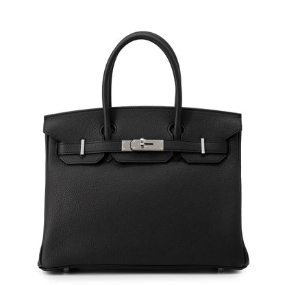 HERMES Birkin Black Togo Leather Size 30