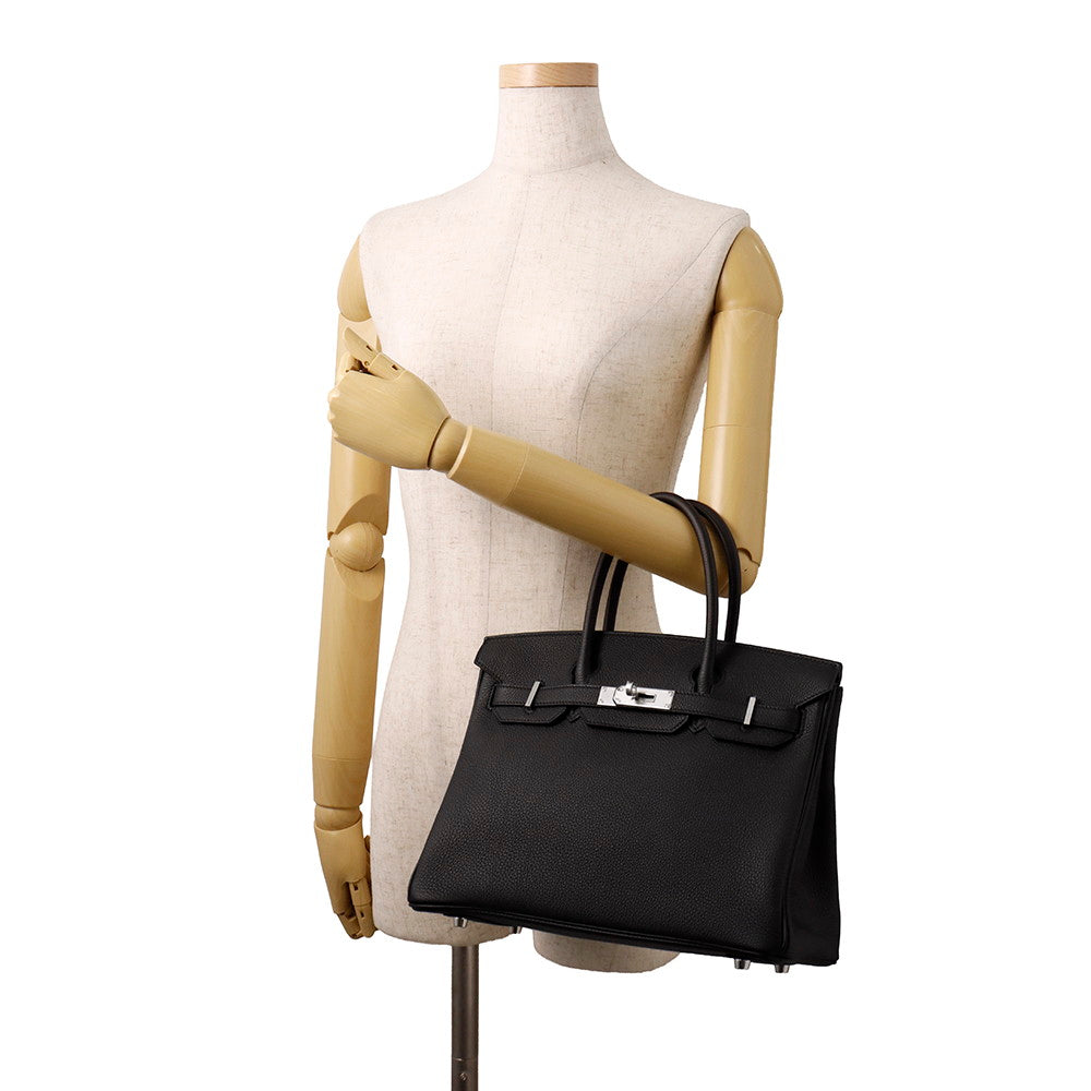 HERMES Birkin Black Togo Leather Size 30