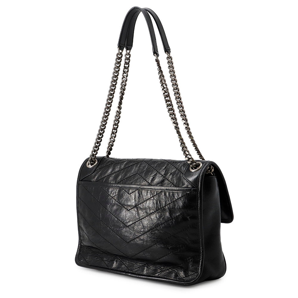 SAINT LAURENT PARIS Niki ChainShoulder Bag Black6331580EN041000 Vintage Calf Leather Size Medium