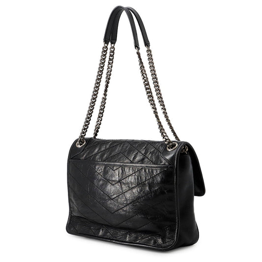 SAINT LAURENT PARIS Niki ChainShoulder Bag Black6331580EN041000 Vintage Calf Leather Size Medium