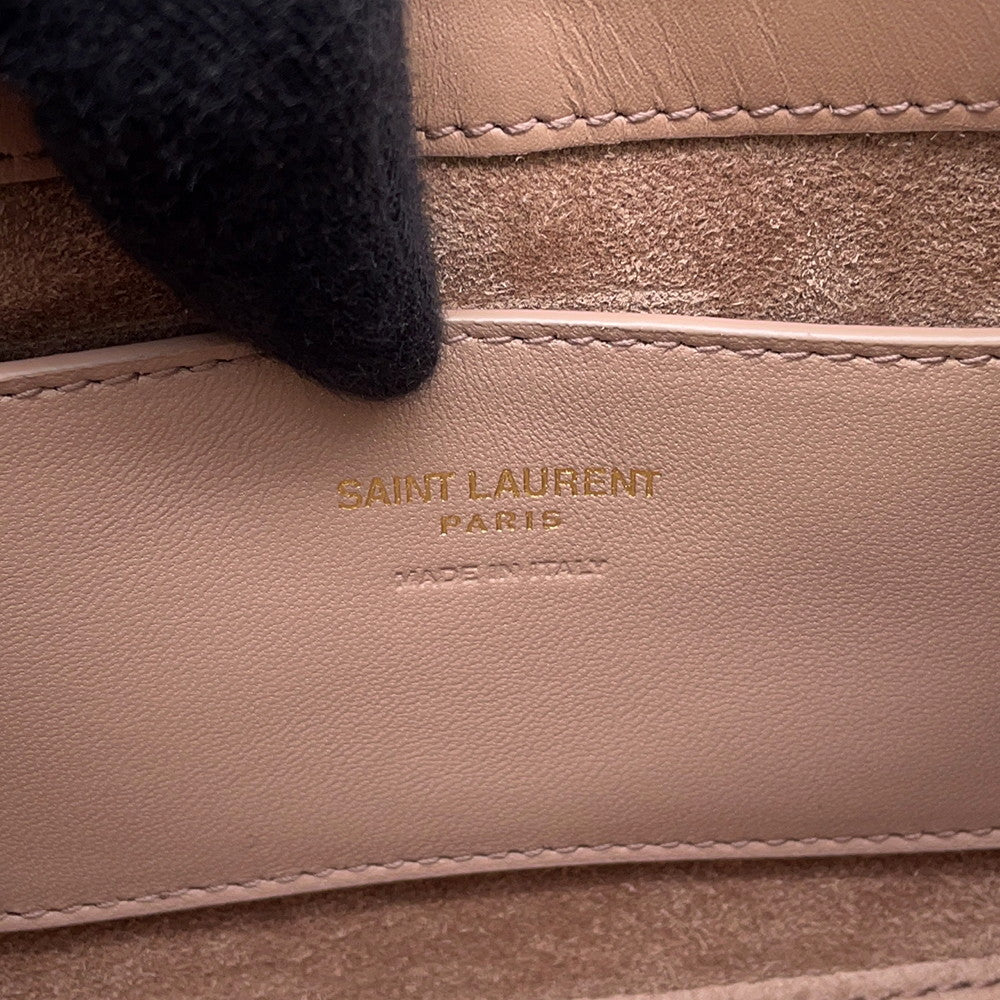 SAINT LAURENT PARIS LE 5 ? 7 Handbag Jasmin Flower710318 Calf Leather