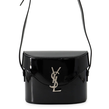 SAINT LAURENT PARIS June Shoulder Bag Black713700AAAWT1000 Patent Leather