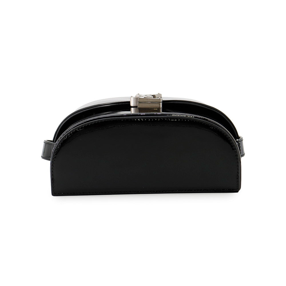 SAINT LAURENT PARIS June Shoulder Bag Black713700AAAWT1000 Patent Leather