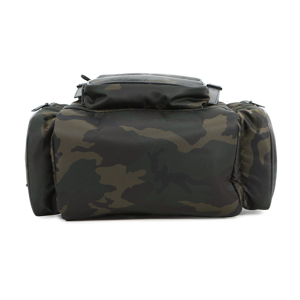 SAINT LAURENT PARIS HUNT Camouflage Backpack Khaki/Black437110 Nylon Leather
