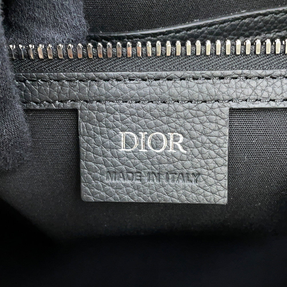 Dior Oblique Jacquard Lingot 2-Way Travel Bag Beige/Navy1ADDU115YKY_H27E Canvas Leather Size 50