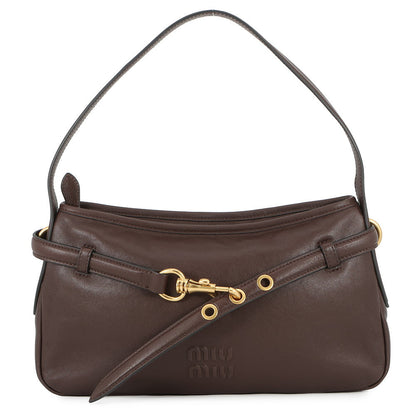 MIUMIU Avant Tulle One Shoulder Bag Brown5BC182_2BBL_F0NBL_V_OOO Nappa Leather Size regular