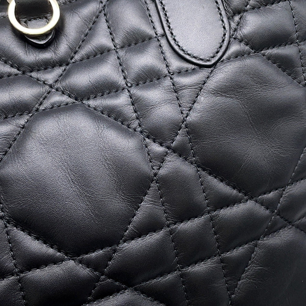 Dior Macrocannage To Jules Handbag BlackM2821OSNW_M900 Leather Size Medium