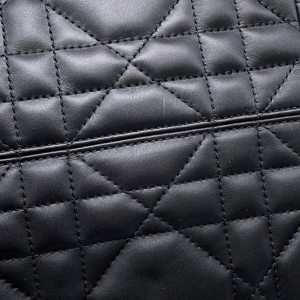 Dior Macrocannage To Jules Handbag BlackM2821OSNW_M900 Leather Size Medium
