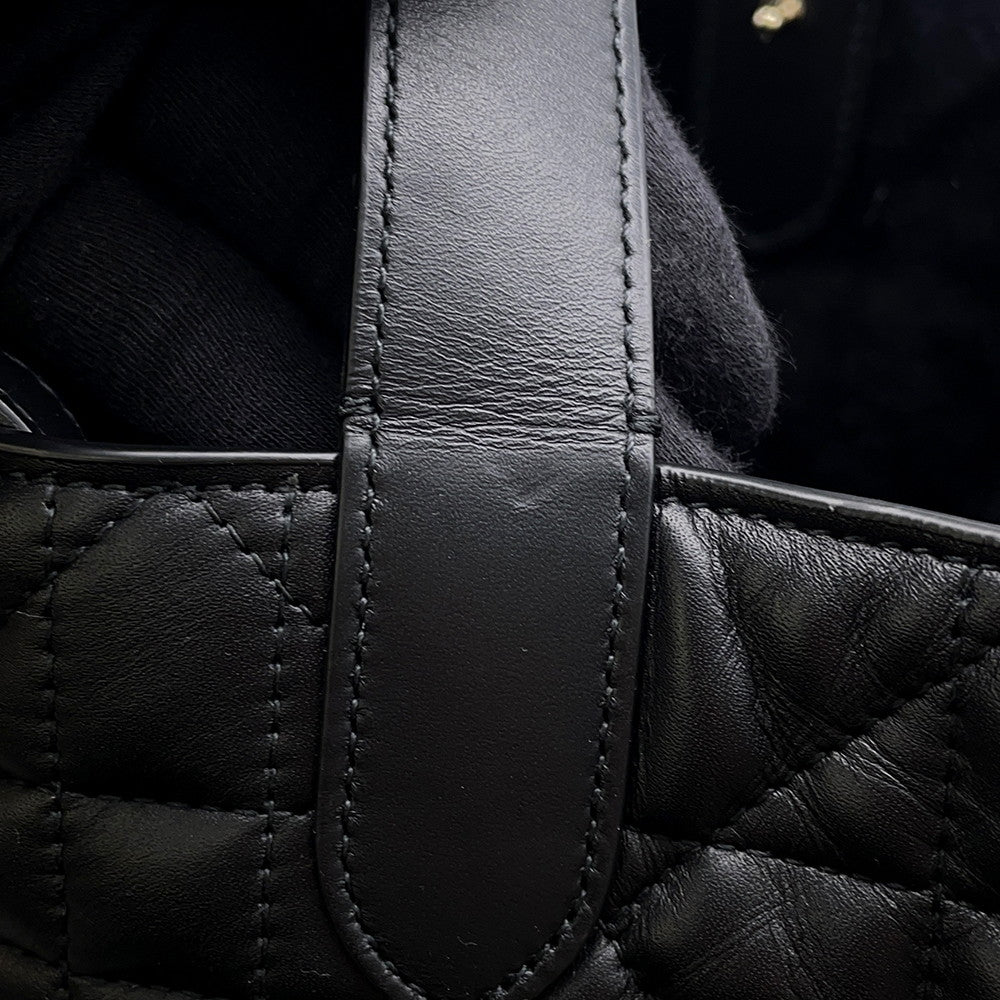 Dior Macrocannage To Jules Handbag BlackM2821OSNW_M900 Leather Size Medium