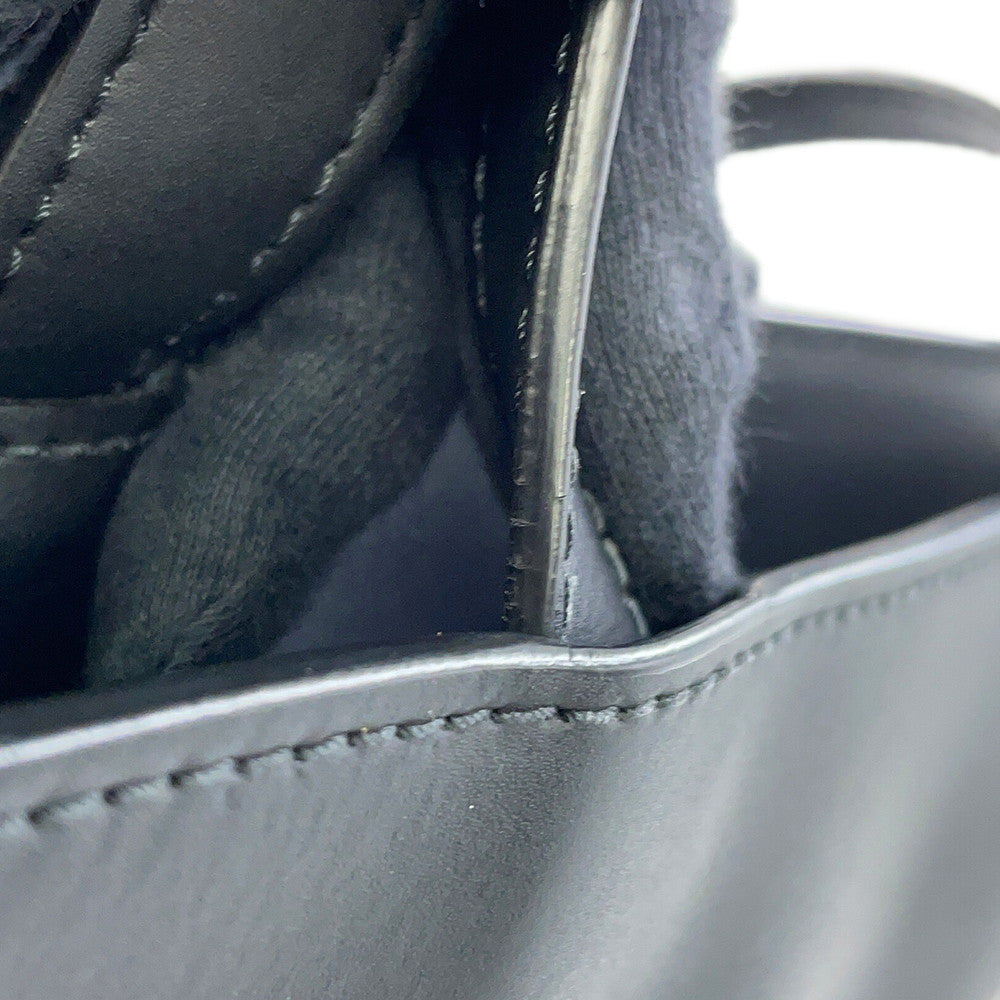 Valentino Garavani VLTN Logo Rock Studded Tote Bag Black Leather