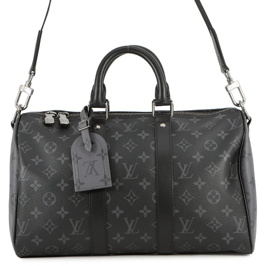 LOUIS VUITTON Keepall Bandouliere NoirM46655 Monogram Eclipse Monogram Eclipse Reverse Size 35