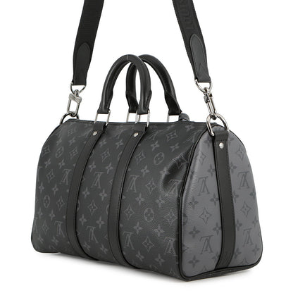 LOUIS VUITTON Keepall Bandouliere NoirM46655 Monogram Eclipse Monogram Eclipse Reverse Size 35