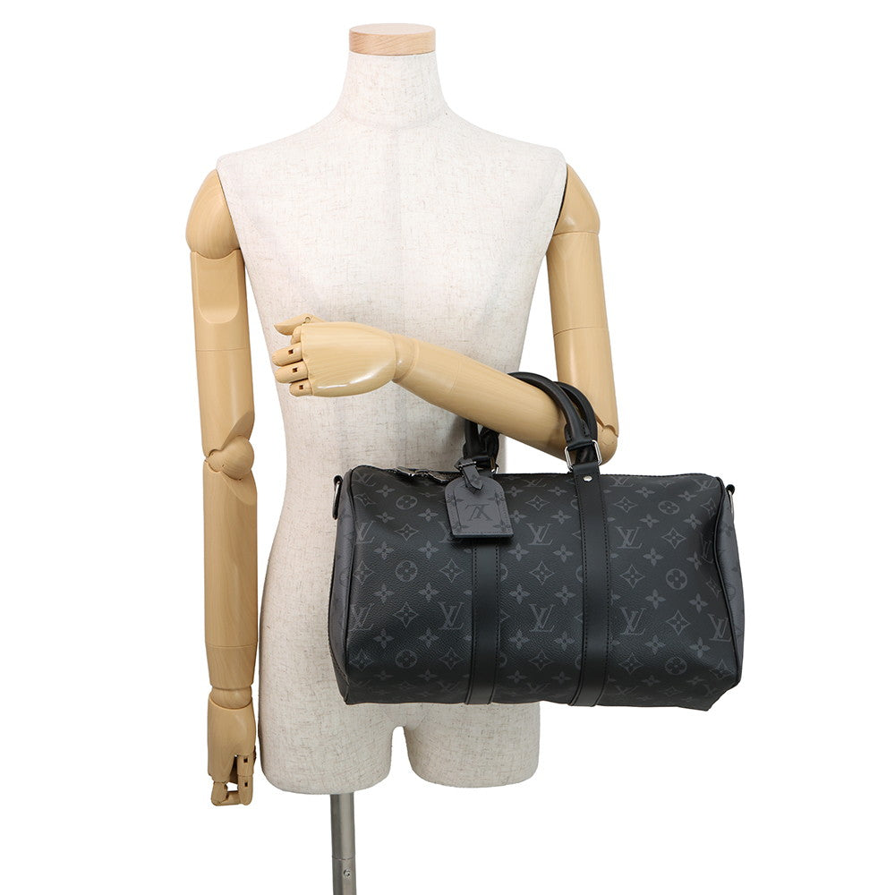 LOUIS VUITTON Keepall Bandouliere NoirM46655 Monogram Eclipse Monogram Eclipse Reverse Size 35