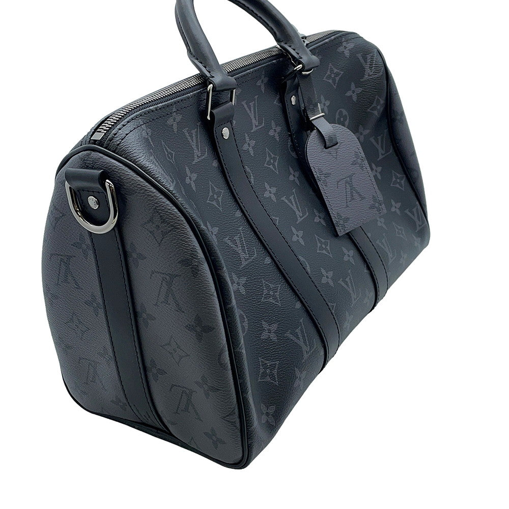 LOUIS VUITTON Keepall Bandouliere NoirM46655 Monogram Eclipse Monogram Eclipse Reverse Size 35