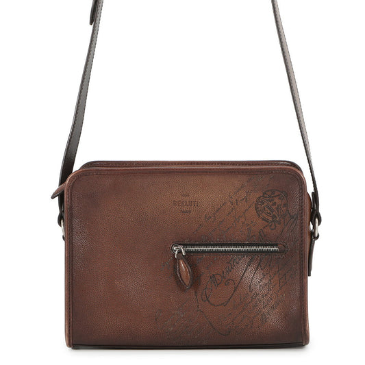 Berluti Journalie Messenger Save for later Soft Brown310385 Venice Soft Calf Leather