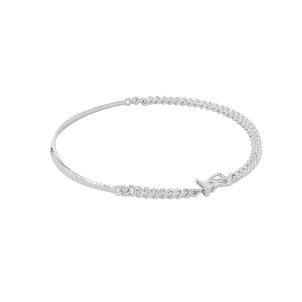 HERMES BoucleSellier Inflexible Necklace Size PM/40 SV925