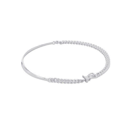 HERMES BoucleSellier Inflexible Necklace Size PM/40 SV925