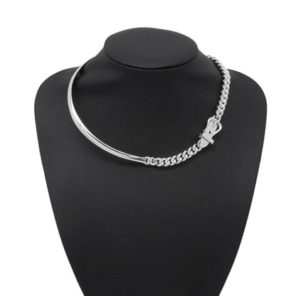 HERMES BoucleSellier Inflexible Necklace Size PM/40 SV925