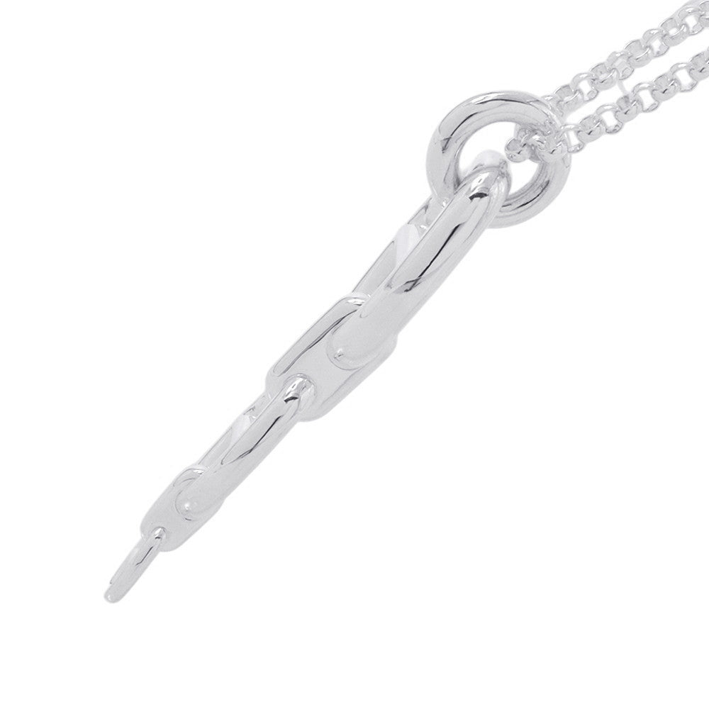HERMES Chaine d'Ancre Necklace Size GM SV925