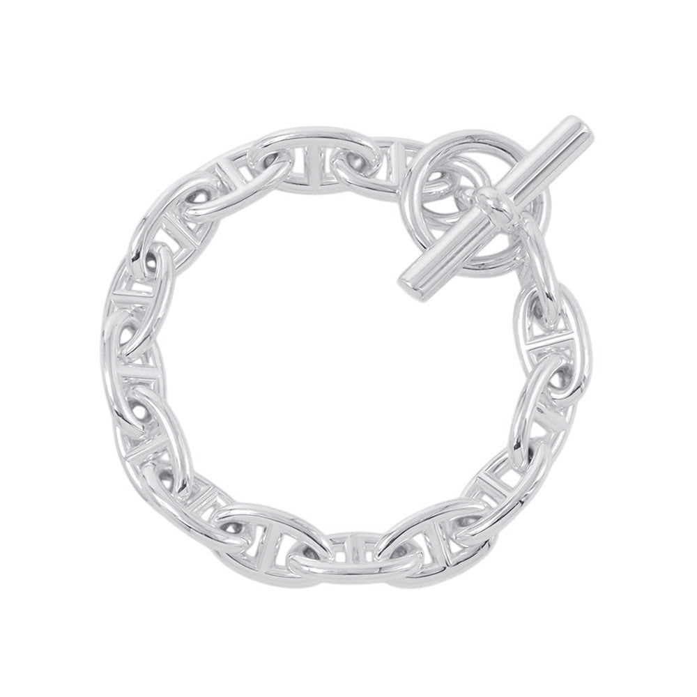 HERMES Chaine d'Ancre Bracelet 15 frames Size GM SV925