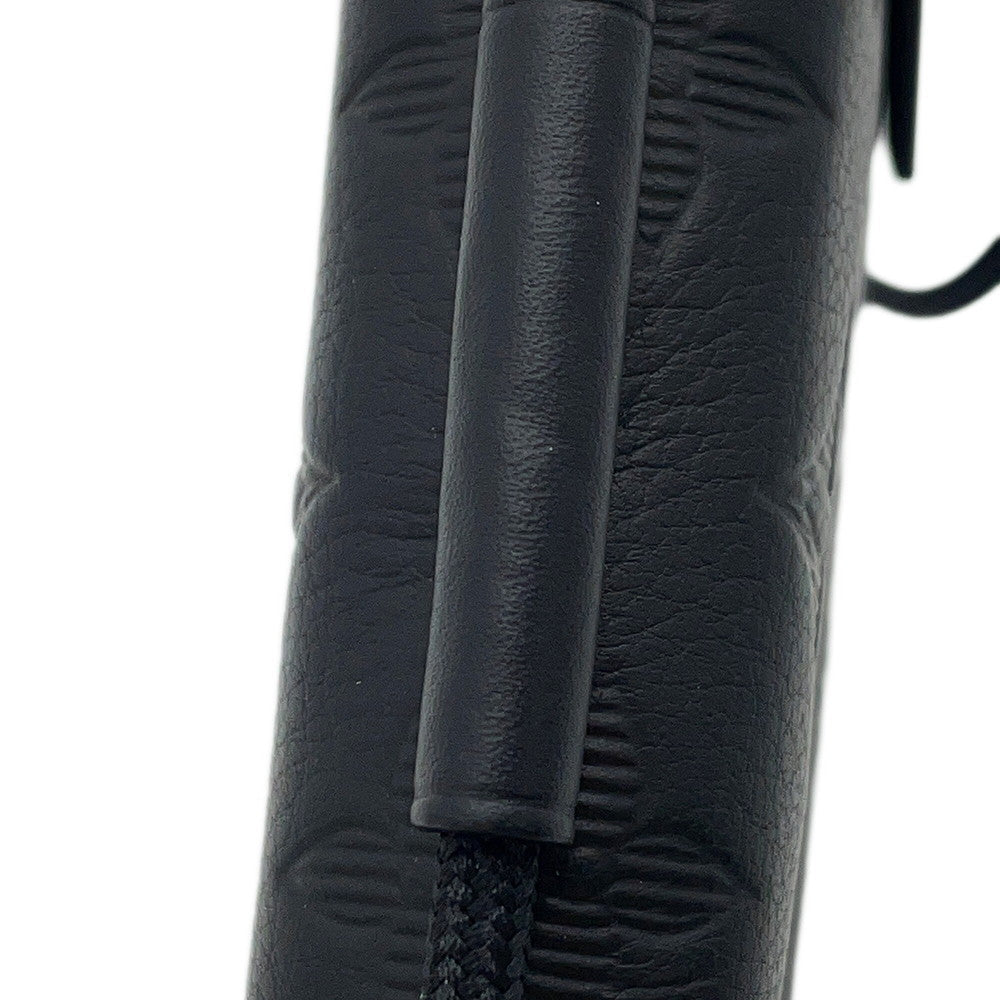 LOUIS VUITTON Lace-up Pouch NoirM12601 Monogram Shadow