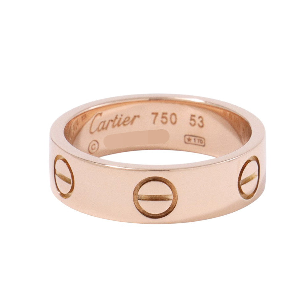 CARTIER Love Ring Size Classic/53/#13B4084800 18K Pink Gold