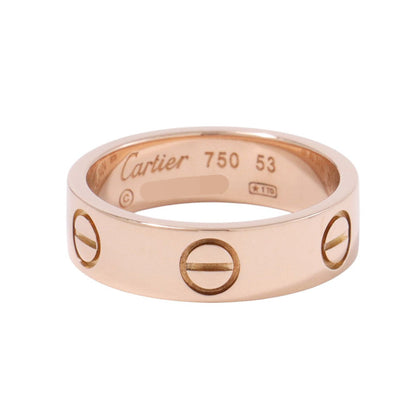 CARTIER Love Ring Size Classic/53/#13B4084800 18K Pink Gold