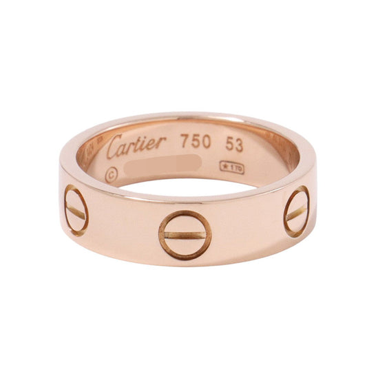 CARTIER Love Ring Size Classic/53/#13B4084800 18K Pink Gold