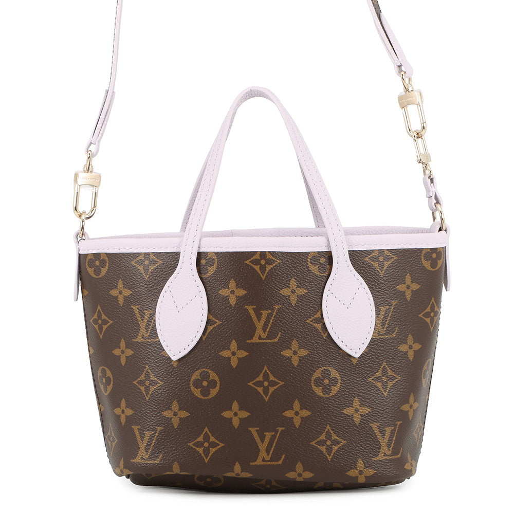 LOUIS VUITTON Neverfull・Inside Out Misty LilacM25656 Monogram Grain Leather Size BB