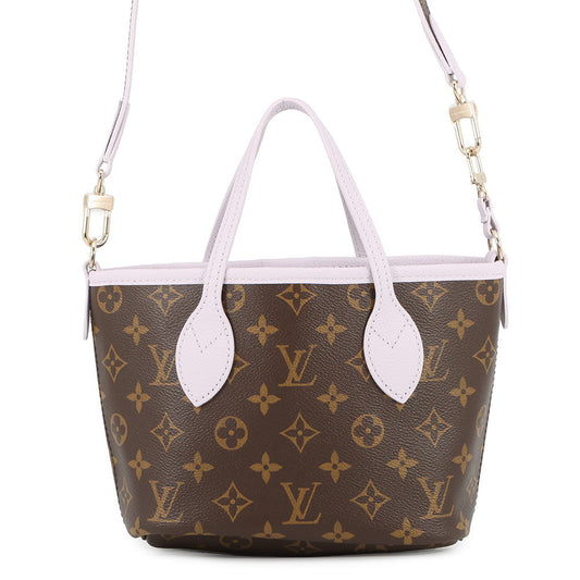 LOUIS VUITTON Neverfull・Inside Out Misty LilacM25656 Monogram Grain Leather Size BB
