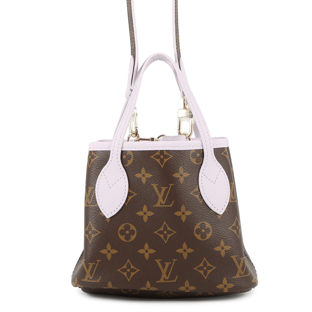 LOUIS VUITTON Neverfull・Inside Out Misty LilacM25656 Monogram Grain Leather Size BB