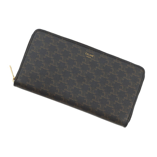 CELINE Large Zip Wallet Black10B552BQ3.38NO PVC
