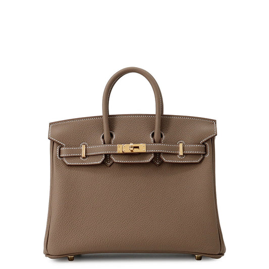 HERMES Birkin Etoupe Togo Leather Size 25