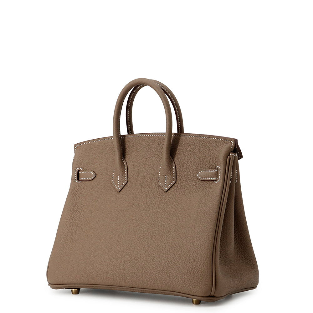 HERMES Birkin Etoupe Togo Leather Size 25