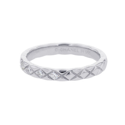 CHANEL Coco Crush Collection Wedding Rings Size Small 50/#10J11355 Pt950