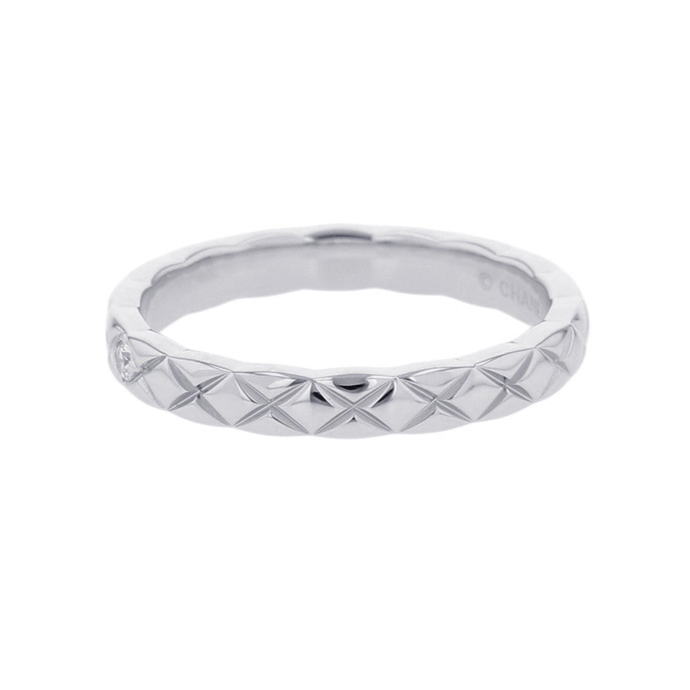 CHANEL Coco Crush Collection Wedding Rings Size Small 50/#10J11355 Pt950