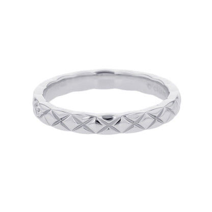 CHANEL Coco Crush Collection Wedding Rings Size Small 50/#10J11355 Pt950