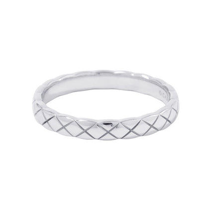 CHANEL Coco Crush Collection Ring Size 60/#20 MiniJ11793 18K White Gold